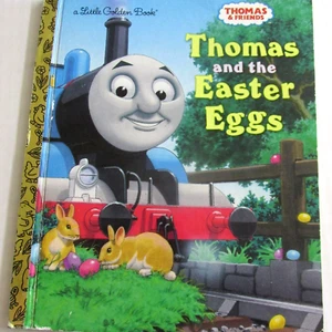 Thomas and the Easter Eggs Little Golden Book Thomas and Friends Hardcover 2016 - Picture 1 of 7