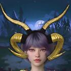 Devil Sheep Horn Headband Gothic Hair Hoop for Cosplay Stage Performance