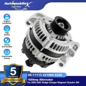 160A Alternator 11113 For Chrysler 300 Dodge Magnum Charger 2005 2006 2007 New - Picture 1 of 18