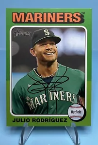 2024 Topps Heritage JULIO RODRIGUEZ SP Image Variation #286 Seattle Mariners - Picture 1 of 2