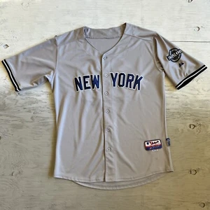 New York Yankees 42 Jackie Robinson Jersey Size 52 Derek Jeter 3000 Hits Patch - Picture 1 of 12