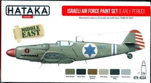 Juego de pintura acrílica Hataka Hobby Paints FUERZA AÉREA ISRAELÍ PERÍODO TEMPRANO - Imagen 1 de 2