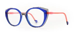 Face a Face QUARTZ 2 Blue Crystal & Black Stripes Pink Eyeglasses 4321 50mm - Picture 1 of 3