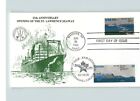 Émission conjointe, Voie maritime du Saint-Laurent, Canada et États-Unis, timbres et annuler
