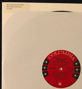 MORE SING ALONG WITH MITCH - 1958 LP CL-1243 (no original jacket) - Picture 1 of 4