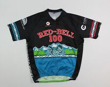 PACTIMO S MEN’S S/S CYCLING JERSEY SHIRT ¾ ZIP RED-BELL 100 LOGO 