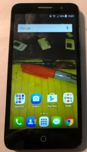 [ROTO] Alcatel Tru 5065N, 8GB Negro Bueno Usado (Metro PCS) Reparar Vidrio Crack - Imagen 1 de 2