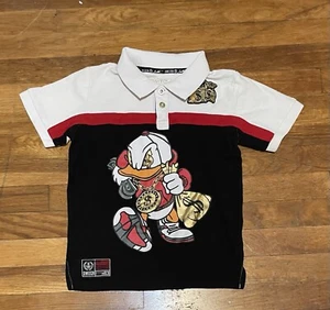 Switch Remarkable Limited Edition Scrooge McDuck Money Bag Boys L Polo Shirt - Picture 1 of 12