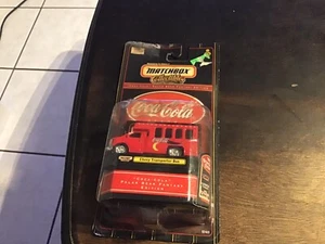 MATCHBOX COCA COLA POLAR BEAR FANTASY EDITION CHEVY TRANSPORTER BUS - Picture 1 of 5