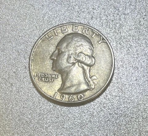 1960 D Washington Silver Quarter, Good Album Filler **FREE SHIPPING** Cover