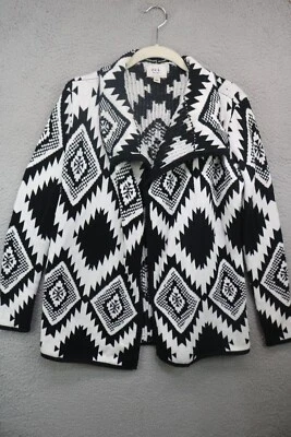Cárdigan Suéter ECI Santa Fe Negro/Blanco-Talla Pequeña-Occidental-Vaquera Foto 1 de 4