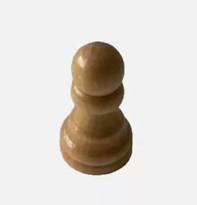 Wooden Replacement Chess Piece (PAWN) Magnetic Felt Bottom - Picture 1 of 2
