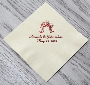 125 personalized cocktail napkins wedding baby shower birthday graduation - Picture 1 of 9