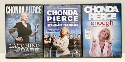 3- Chonda Pierce DVDs- Enough, Laughing In The Dark, Stand-Up For Families NEW - Image 1 of 4
