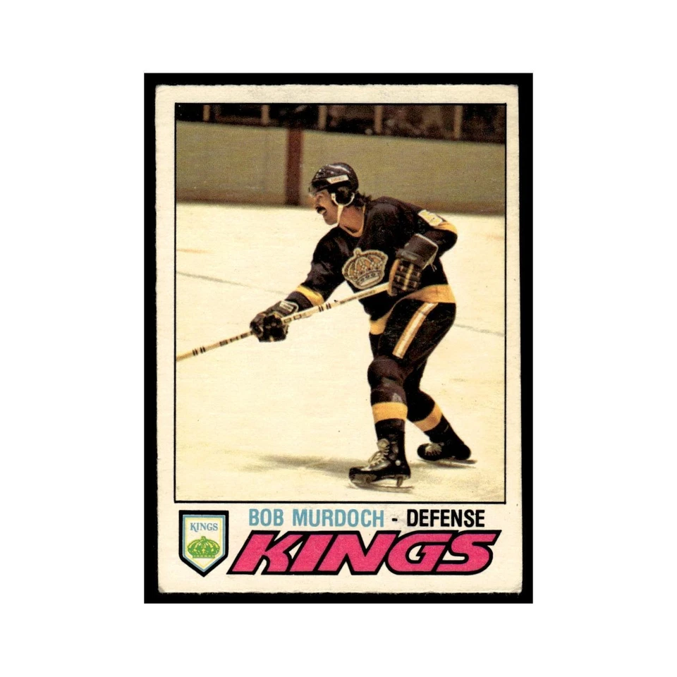 Bob Murdoch 1977 O-Pee-Chee #371 Los Angeles Kings Hockey Card EX - Image 1 of 3
