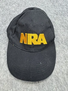 NRA Black Adjustable Cap Baseball Hat with USA Flag Embroidery - Picture 1 of 3
