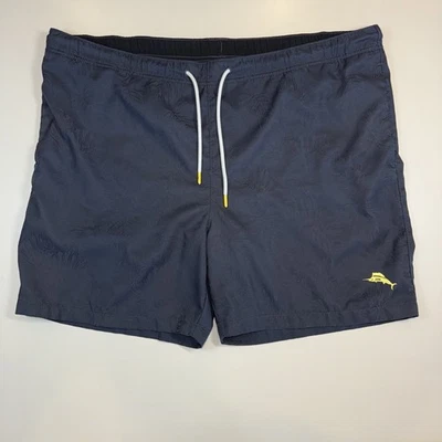 Tommy Bahama Bañador Pantalones Cortos Para Hombre Azul Forrado Playa Floral 40x6 *LEER* Foto 1 de 4