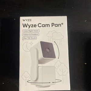 New Wyze Cam Pan Indoor Outdoor Camera White WYZECPAN3 Sealed New - Picture 1 of 8