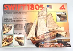 Vintage Kit -Swift Pilot Boat 1805 -Wood Model Kit 1:50 - Artesania Latina - Picture 1 of 8