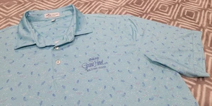 Peter Millar Summer Comfort L GRAND HOTEL MACKINAC ISLAND Poloshirt Qualle - Bild 1 von 10