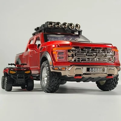 1:24 F150 Off Road Pickup Alloy Metal Diecast Model Car Sound & Light Hobby Toy - Image 1 of 4