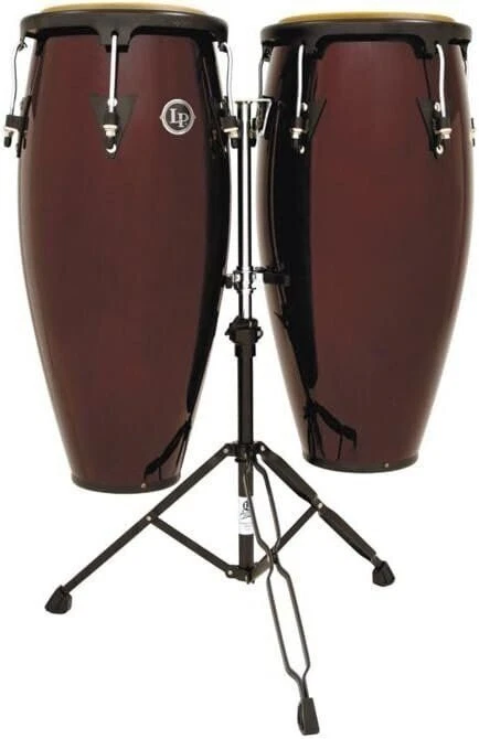 Juego Conga LP646NY-DW City Series 10" y 11" con Doble Soporte - Madera Oscura Foto 1 de 1