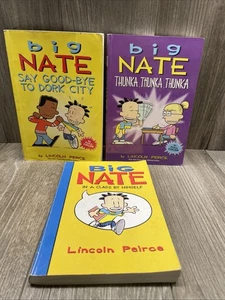 BIG NATE~LOT OF 3 BOOKS~PB~LINCOLN PEIRCE~GRAPHIC NOVELS~COMICS - Picture 1 of 14