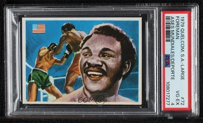 1979 Quelcom Ases Mundiales Del Deporte Small George Foreman #72 PSA 4 - Image 1 of 2