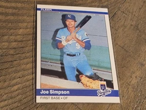 1984 Fleer #358 Joe Simpson Kansas City Royals Nmmt - Picture 1 of 3