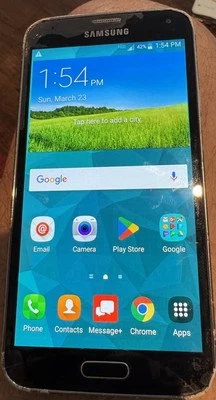 Samsung Galaxy S5 SM-G900V (Verizon) Black 16GB  Fast Ship Good Used Laminated - Image 1 of 4