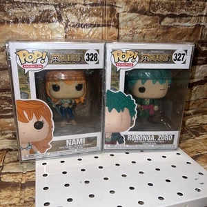 Funko Pop One Piece Original Roronoa Zoro 327 / Nami 328 Gen 1 Sealed Plastic - Picture 1 of 14