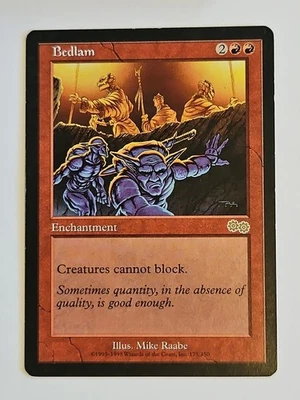 Lightly Played Bedlam Urza's Saga Mtg Magic the Gathering - LP - Image 1 of 2