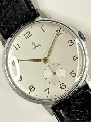 TUDOR Vintage 1950’s Men’s Manual Sub-Seconds Silver Dress Watch - 290 - 1754 - image 1 of 4