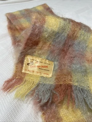 Vintage Craig Na Criedhe Scottish Mohair Blend Neck Wrap Designer Luxe Scarf - Image 1 of 4