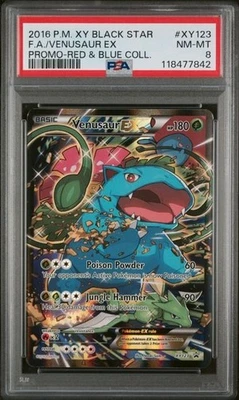 2016 Pokemon XY Red Blue Collection Venusaur EX BSP Promo #XY123 PSA 8 - Image 1 of 2