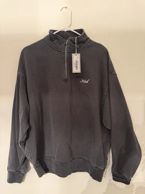 Sudadera Kith Nelson Cuarto Cremallera Carbono Talla Mediana Foto 1 de 4