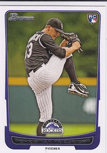 Tarjeta de novato Christian Friedrich Colorado Rockies 2012 Bowman Draft - Imagen 1 de 1