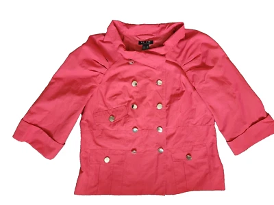 Chaqueta con Bolsillo Talla XL Axcess Liz Claiborne Co Roja Doble Pecho Manga 3/4 Foto 1 de 4