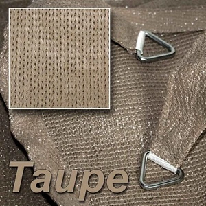 hanSe Sonnensegel Schattensegel Sonnenschutz UV-Schutz Recheck 2x3m Taupe - Bild 1 von 6