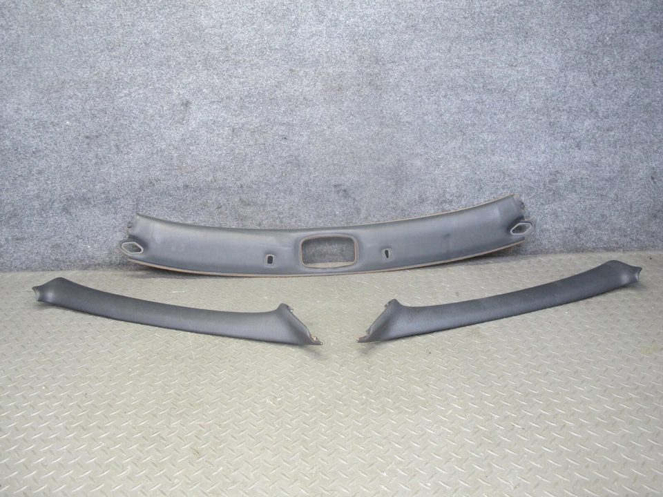 93-96 NISSAN 300ZX Z32 CONV JUEGO DE 3 CUBIERTAS DE TECHO Y PILAR A NEGRO OEM Foto 1 de 4