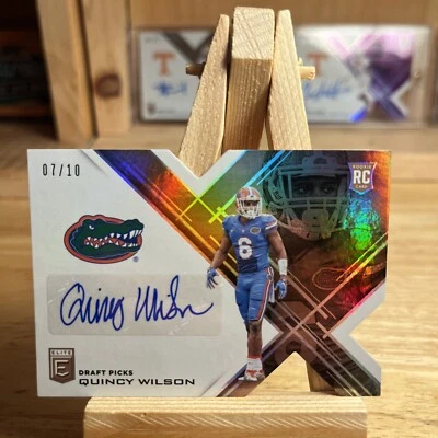 2017 Panini Elite Draft Picks #226 Quincy Wilson auto 7/10 Die-Cut - Image 1 of 2
