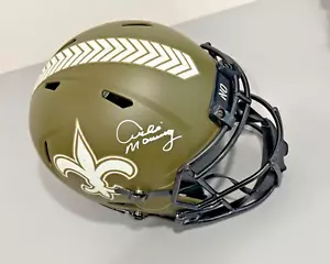 ARCHIE MANNING SIGNED NEW ORLEANS SAINTS SALUTE TO SERVICE FULL SIZE HELMET - Picture 1 of 5