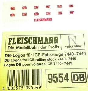 DB Logos für ICE und andere Züge Fleischmann 9554 NEU 1:160 Spur N HR1 µ - Bild 1 von 2