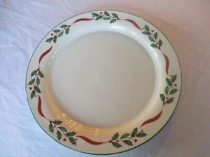 Vintage 1990s Lenox Country Holly Chinastone Dinner Plate 10 3/4" - Picture 1 of 2