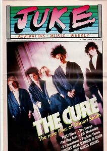 JUKE MAGAZINE 1986 The Cure/Prince/Boy George/Ash Wednesday/Pet Shop Boys