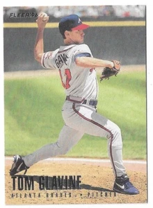 1996 Fleer Baseball Tom Glavine Card #291 Atlanta Braves HOF - Picture 1 of 2
