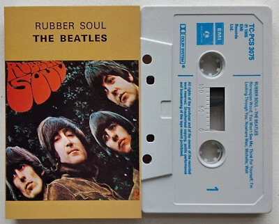 THE BEATLES - RUBBER SOUL (PARLOPHONE TCPCS3075) EARLY 1980s UK CASSETTE TAPE - Image 1 of 3