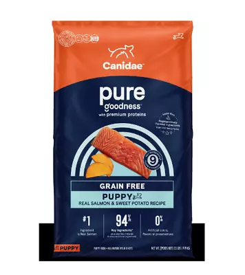 Canidae Pure Goodness Grain Free Real Salmon & Potato Recipe Puppy Food 22-lb