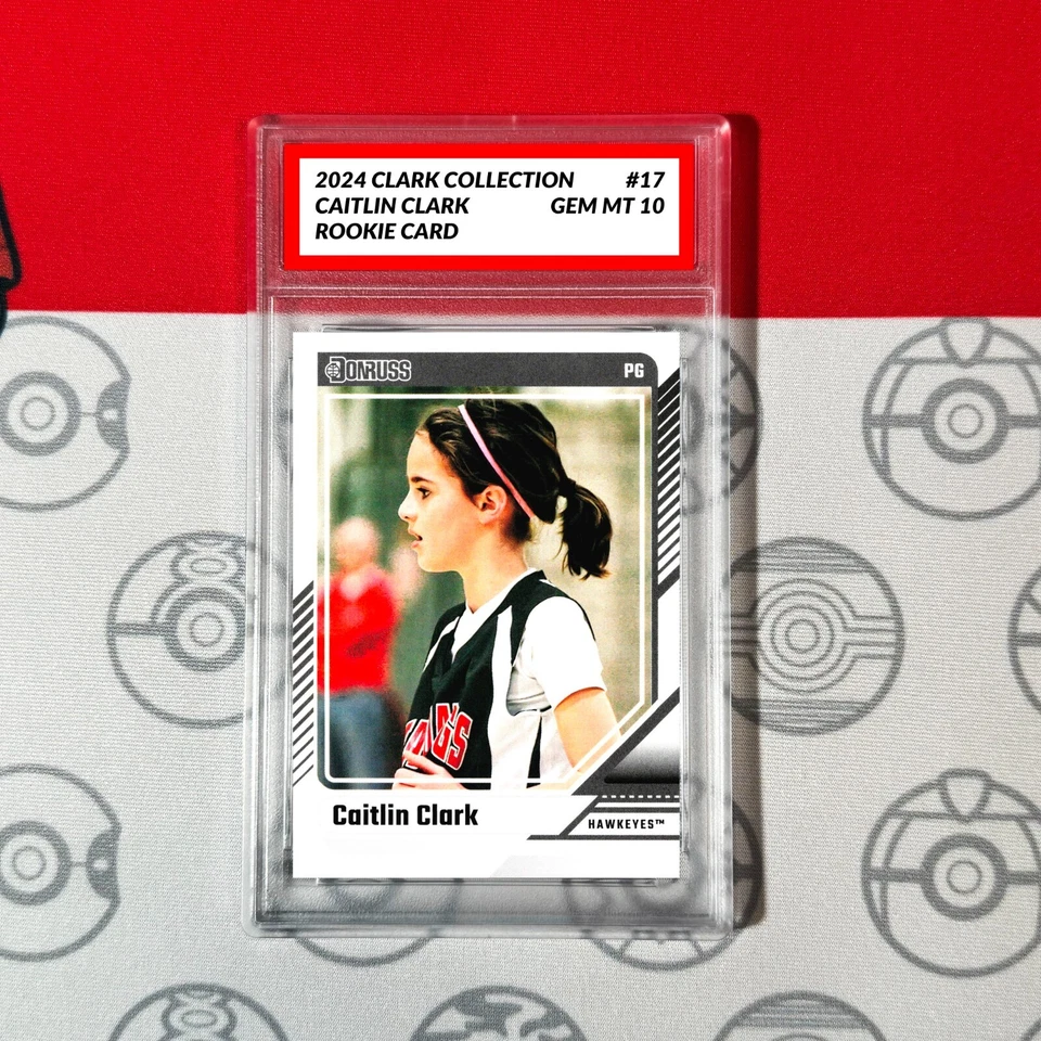Graded 10 Caitlin Clark Rookie Card RC 2024 Panini Donruss Clark Collection #17 - Image 1 of 1