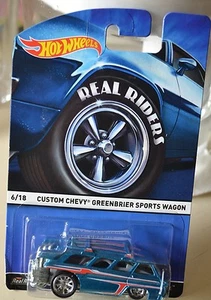 Hot Wheels Real Riders #6-18 CUSTOM CHEVY GREENBRIER SPORTS WAGON 1-64 scale NEW - Picture 1 of 10